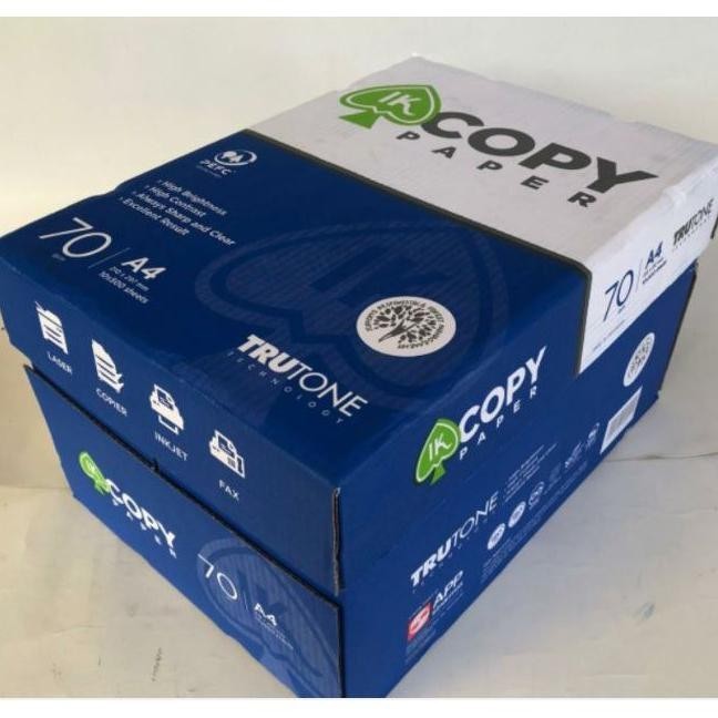

Banyak Diskon!!! [Grab/Gojek/Instant] Kertas Fotocopy Print Ik Copy Paper A4 70 Gr Dus Box Isi 5 Rim