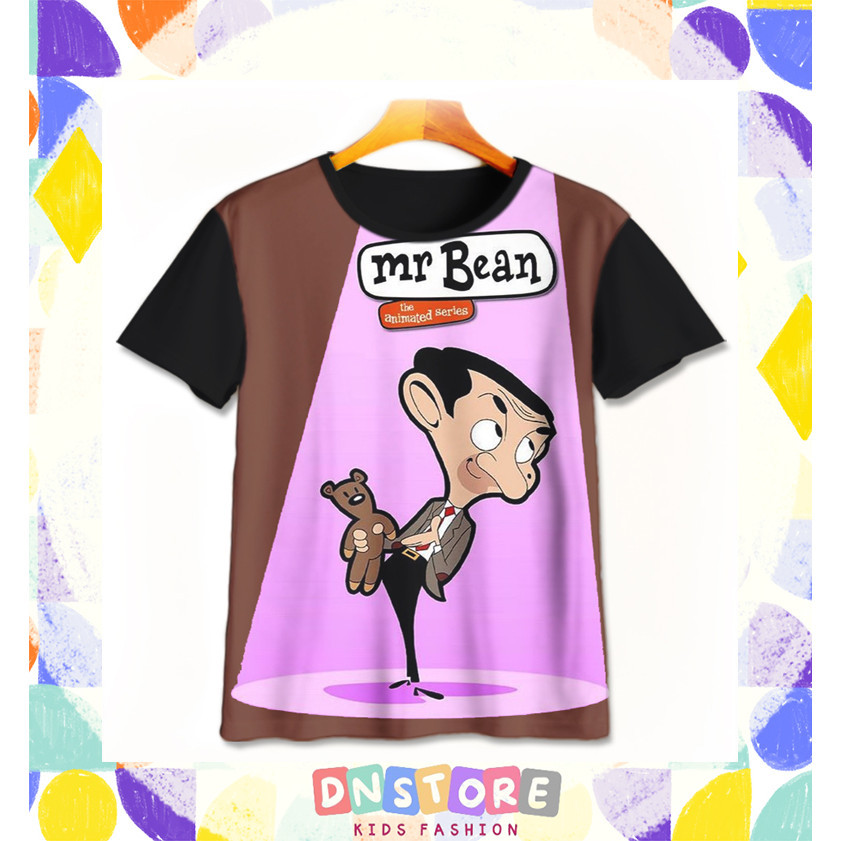 Kaos Anak Mr Bean v2 Baju Film Animasi Kartun Anak Mr Bean 3D Printing Untuk Umur 1-12 Tahun - Dn ST