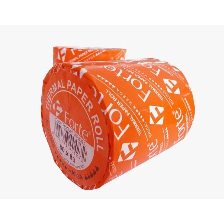 

Banyak Diskon!!! Kertas Thermal Forte / Kertas Kasir 80*80 Mm (60 Pcs) 1 Karton