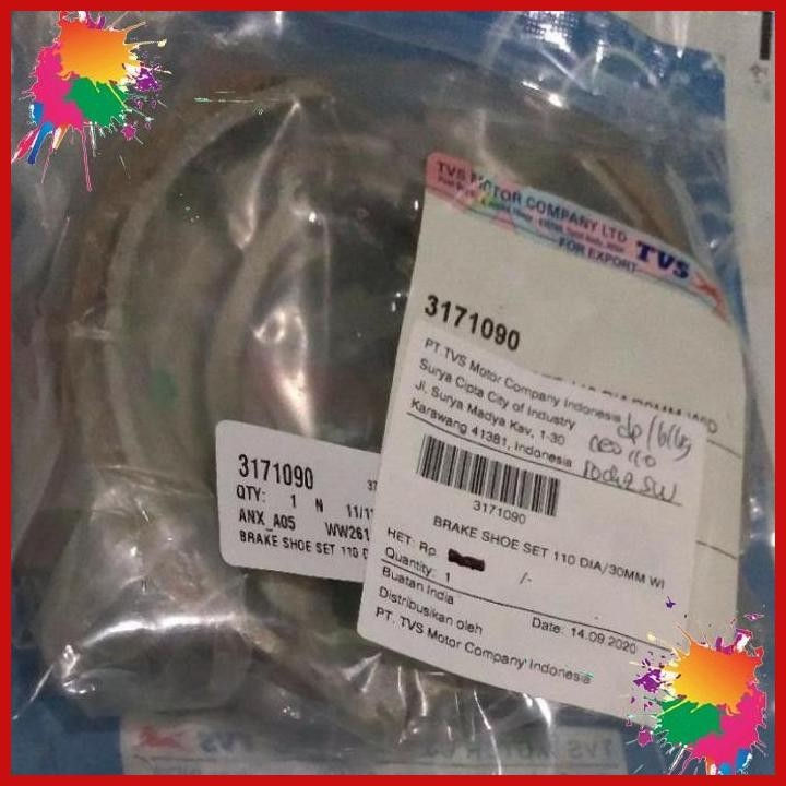 [pont] kampas rem depan/belakang tvs neo 110/rockz sw original tvs
