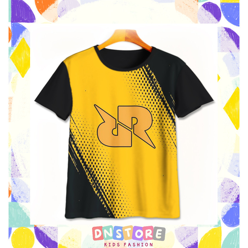 Kaos Anak RRQ Esports v2 Baju Film Animasi Kartun Anak RRQ Esports 3D Printing Untuk Umur 1-12 Tahun