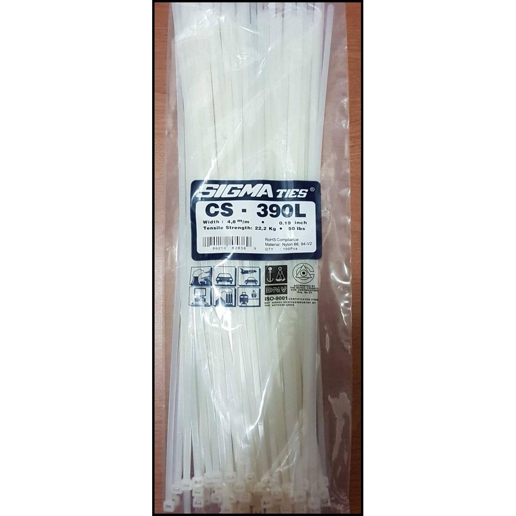 

TERMURAH KABEL TIES / CABLE TIES SIGMA 39 CM (HITAM/PUTIH)