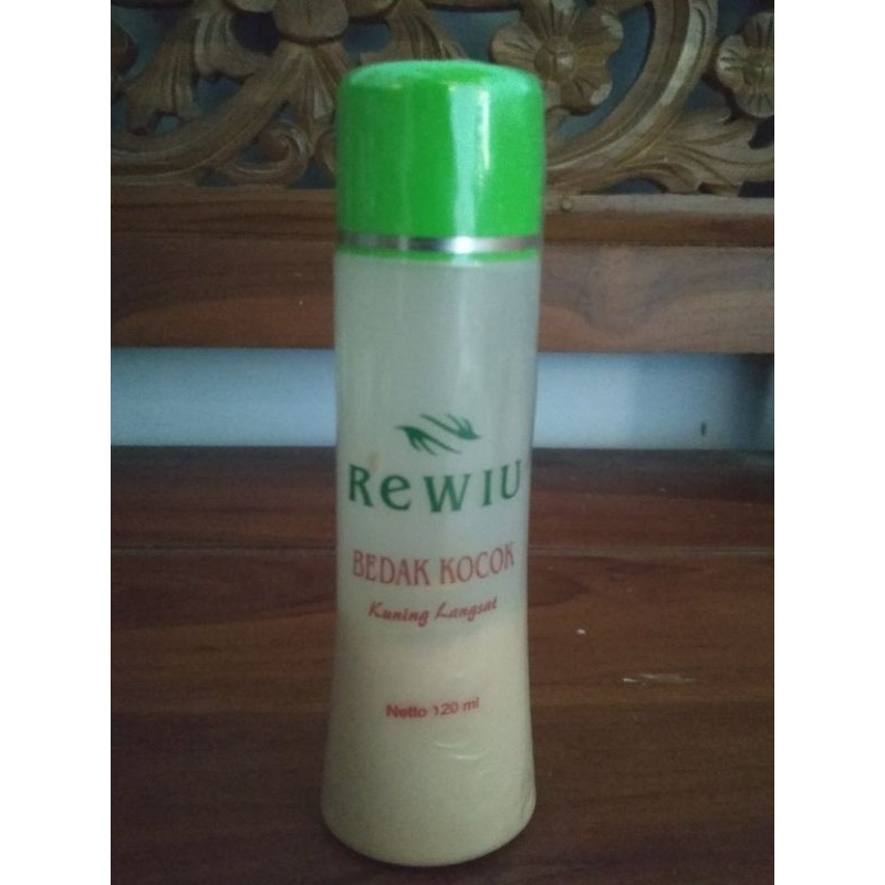 Bedak Wajah Rewiu bedak kocok kuning Langsat natural