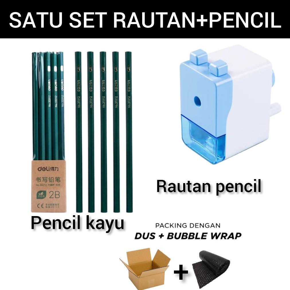 

Study Set Stationery 10 Pcs Pensil 2B + Serutan Putar Set Paket Alat Tulis Sekolah Rautan Pensil /Set Alat Tulis/Pensil/Rautan Pensil Nicholasmiwalkertu