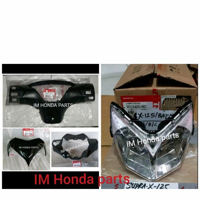 paket batok depan+reflektor lampu depan Supra x 125 2006-2013 original