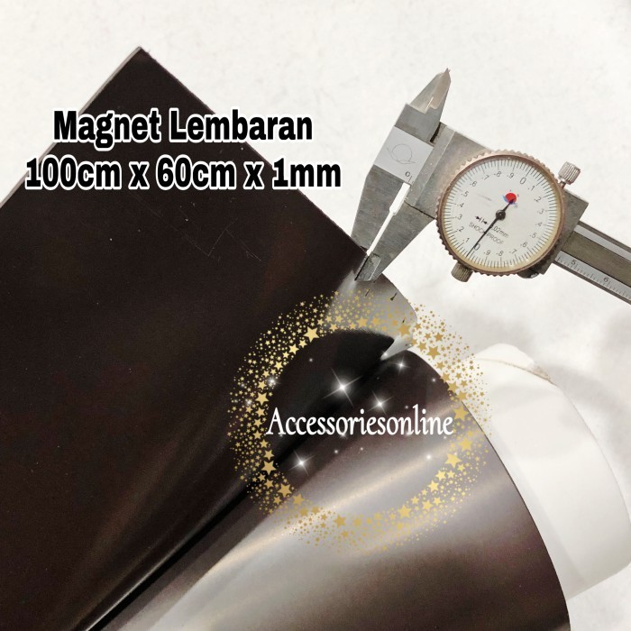 

Magnet Strip Lembaran Karet Rubber Flexible 100Cm X 60Cm Tebal 1Mm