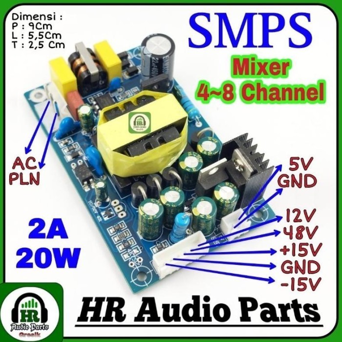 Terlaris SMPS PSU Mixer Universal 4 Channel 8 Channel Power Supply PM-122I 4-8 SALE