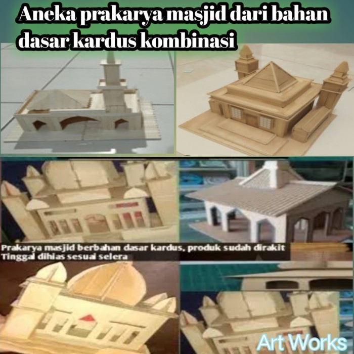 Prakarya Masjid Hias Dari Kardus