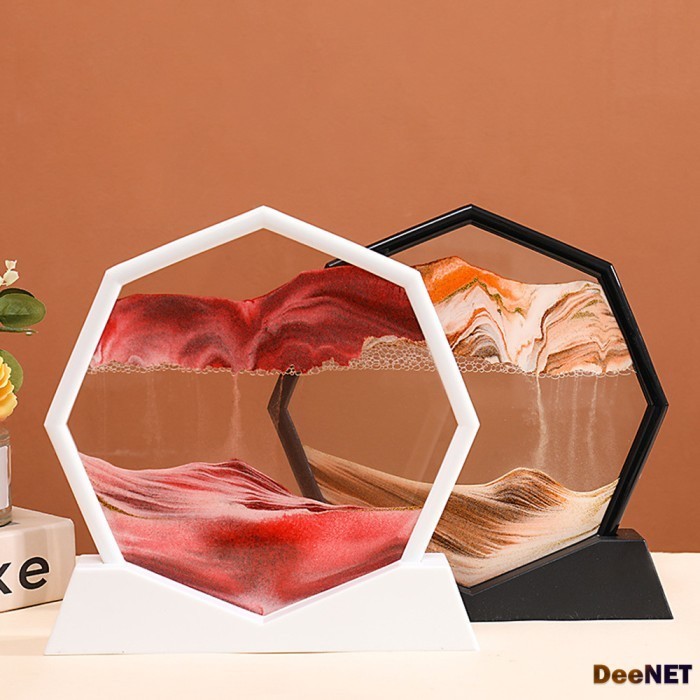 Moving Sandscape - Moving Sand Painting Art Picture - Octagonal