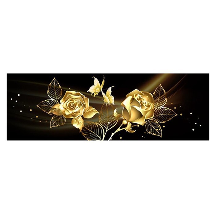 Lukisan Berlian Desain Bunga Mawar Kupu Bahan Kanvas Untuk Dekorasi