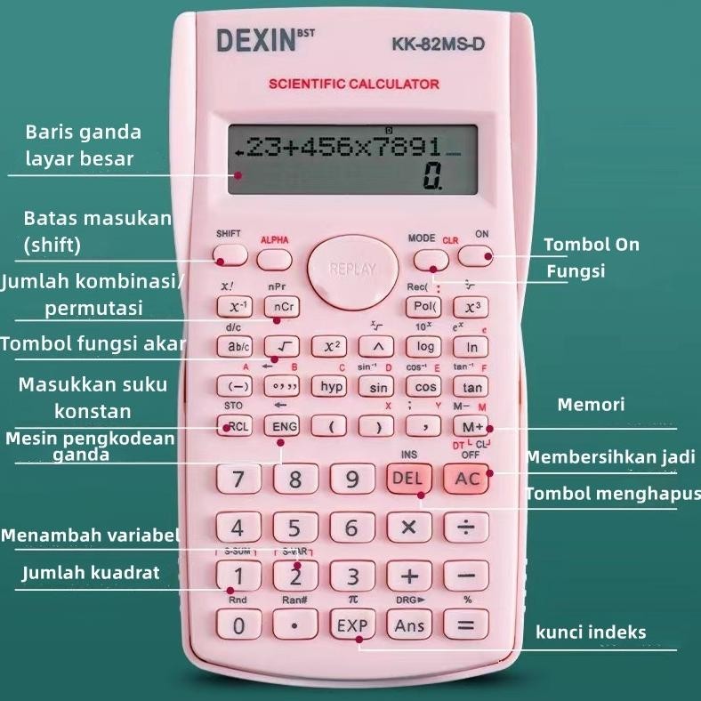 

KALKULATOR COLOR FUNCTION SCIENTIFIC KALKULATOR 24 FUNGSI KALKULASI 3 WARNA 1700 SCIENTIFIC CALCULATOR GASS