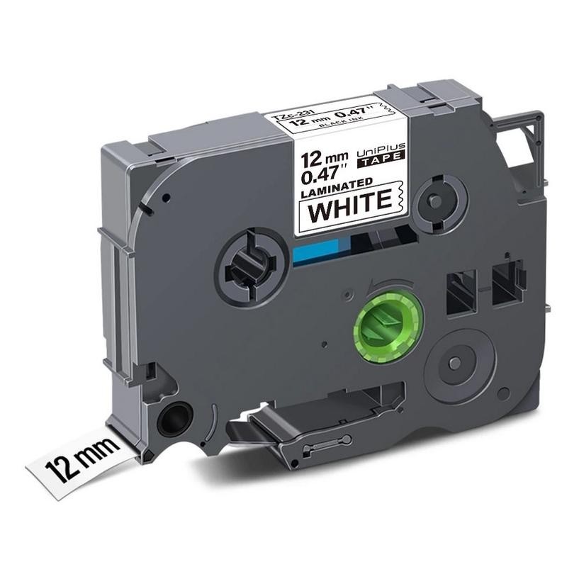 

LABEL TAPE BROTHER COMPATIBLE TZE-231 12MM 8M TZE231 631 334 PT-H110 D210 BLACK WHITE CLEAR RED GOLD BLUE GREEN YELLOW FLUORESCENT VIRAL