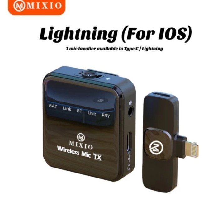 Mixio-T10 Wireless 2Mic Microphone Professional Mikrofon Lavalier Hp