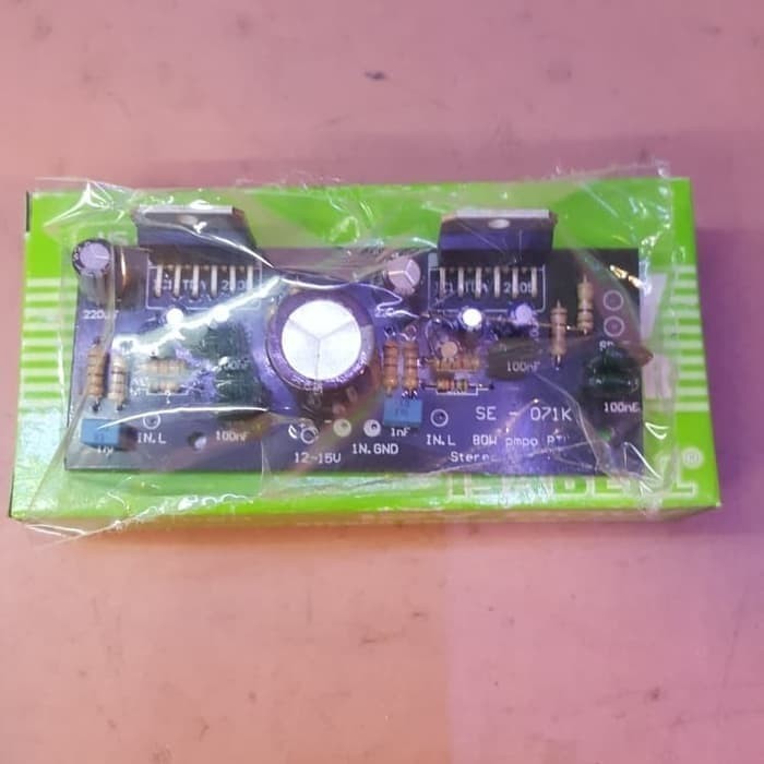 Kit Power Amplifier 80 Watt Dc 12 V Pakai Tda 2005 Stereo