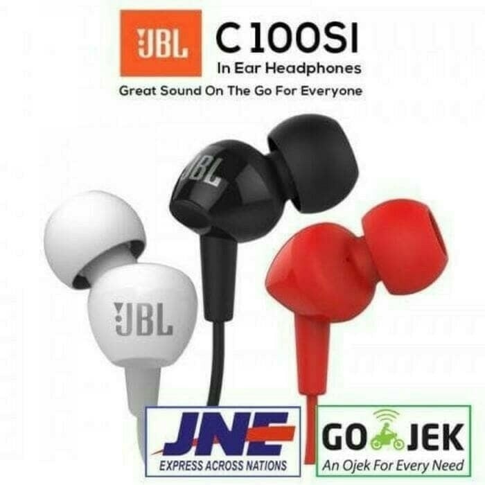 Headset Handsfree Jbl C100Si Earphone Original Jbl