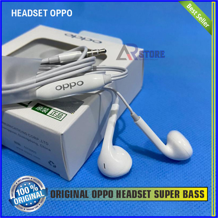 Headset Earphone Oppo A5 A9 2020 Original 100% Super Bass