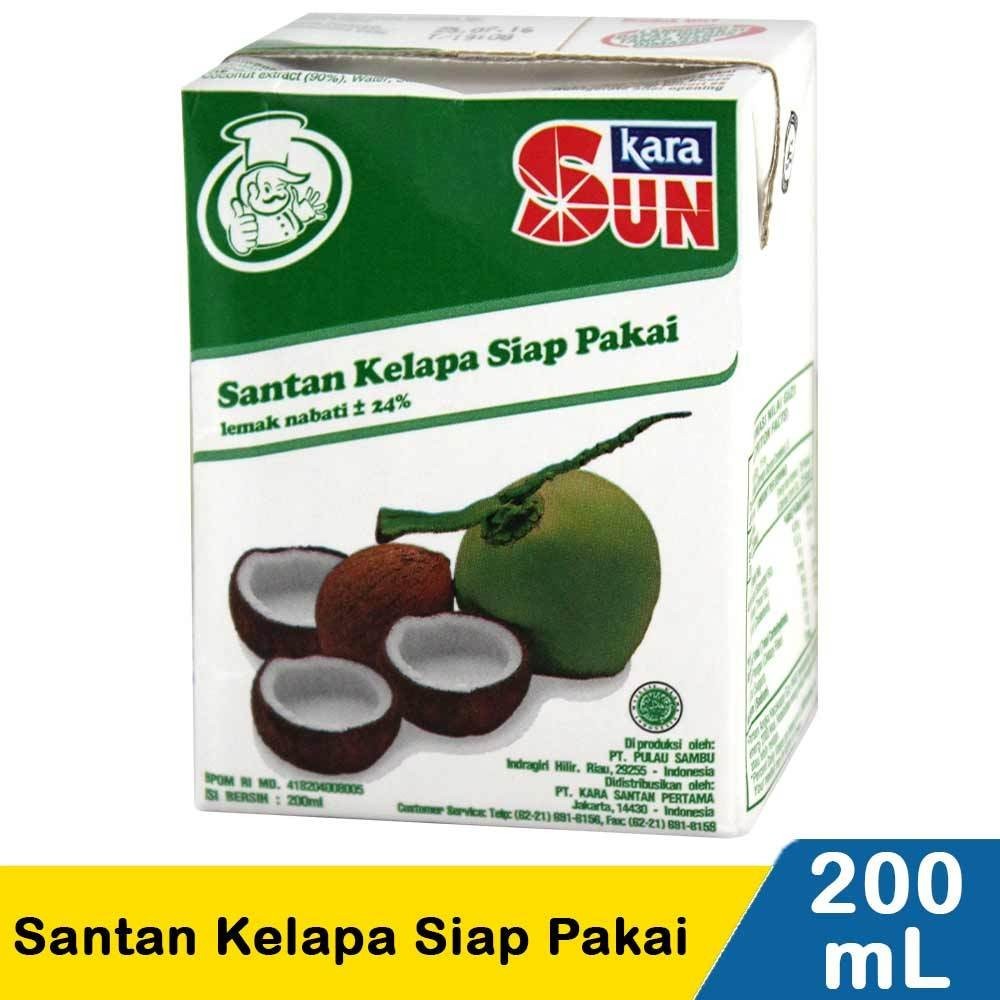 

Sun Kara Santan Cair 200ml per dus - santan kelapa siap pakai