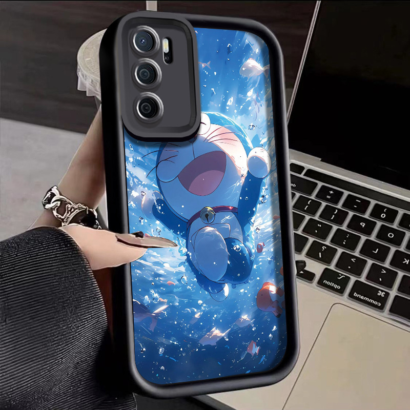 Casing Hp OPPO A16 OPPO A16s OPPO A54s Case sarung HP pola Doraemon Casing tahan guncangan Kesing da