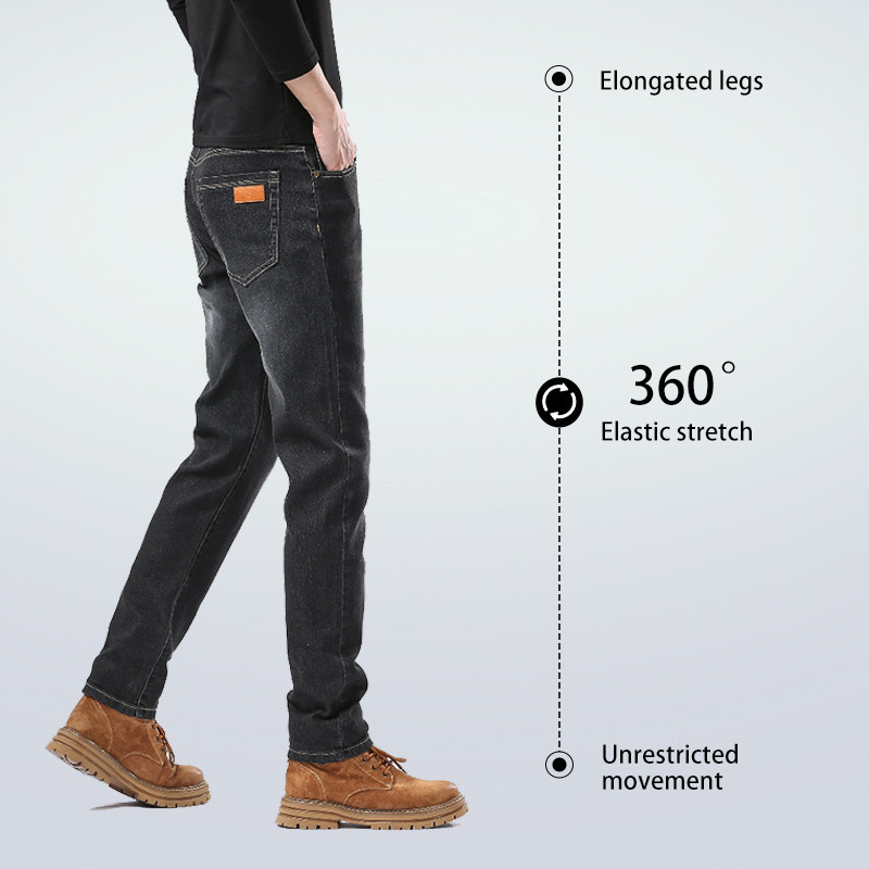 Promo Mega Sale 4.4 // SmileMan Celana Panjang Jeans Pria standar Regular denim jeans tahun 2024