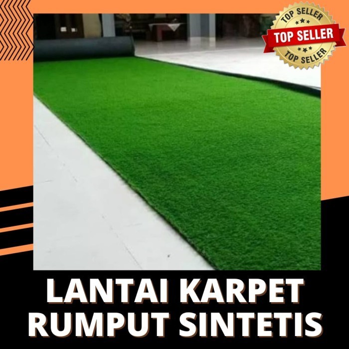 Lantai Karpet Rumput Sintetis Ketebalan 10 Mm Untuk Dekorasi Taman