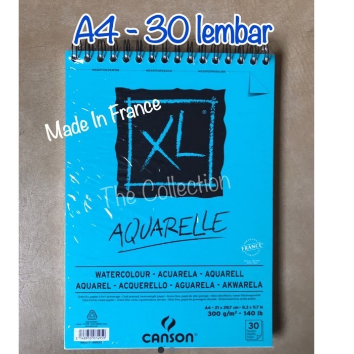 

Watercolor Sketchbook Aquarelle A4 Canson Buku Gambar Cat Air 30Lembar