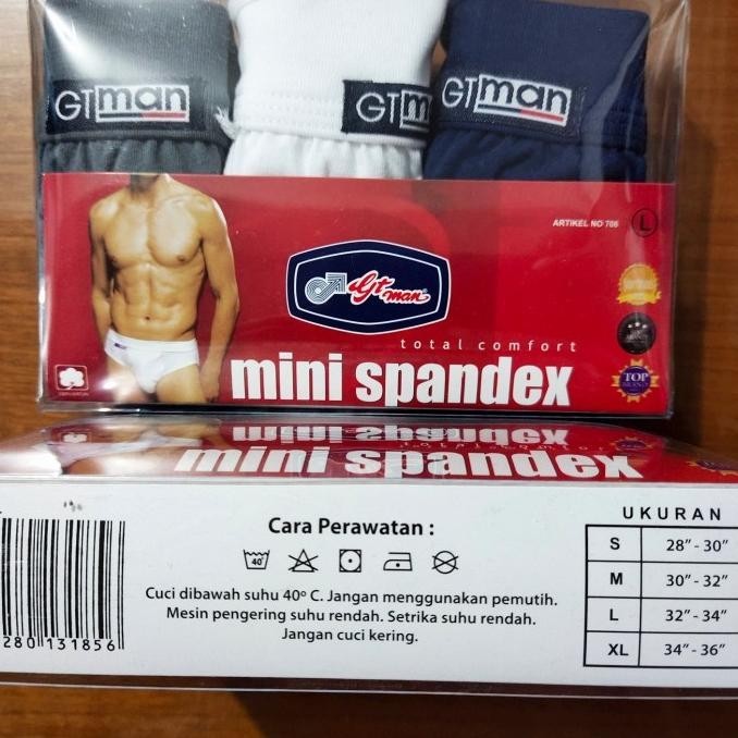 Celana dalam gt man 708 / cd gt man mini spandex / Cd Gt man 708