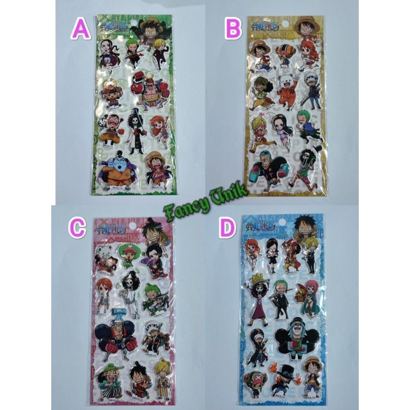 

Sticker Stiker Cute 3D One Piece Sticker