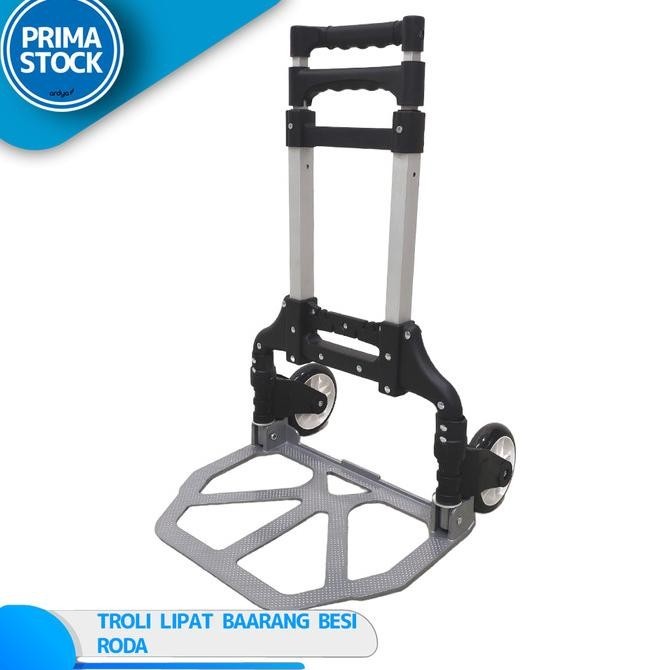 TROLI BARANG BERAT LIPAT HEAVY DUTY KUAT LPG GAS GALON 2 RODA TROLLEY