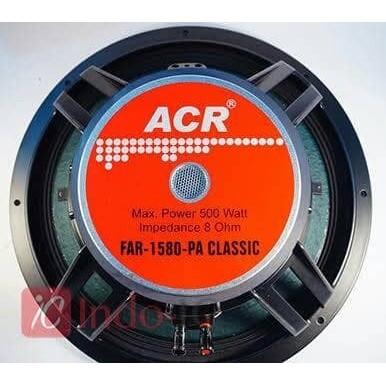 Speaker 15 Inch Acr Classic Far 1580 Pa Classic 500 Watt Original Asli