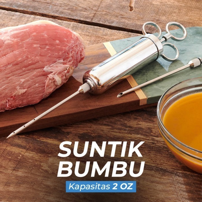 Suntik Bumbu Seasoning Spice Injector Dapur Masak Daging Kalkun Ayam