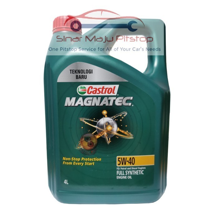 Oli Mobil Castrol Magnatec 5W-40 Fully Synthetic Oil Api Sn Original