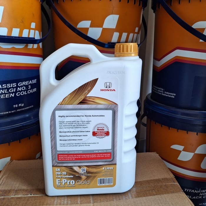 Oli Mesin Mobil Honda E-Pro Gold 0W-20 Sn Gf5 4 Liter