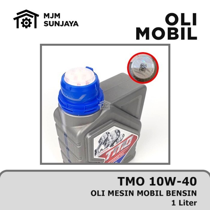Oli Toyota Tmo 1 Liter 10W-40 Mesin Mobil Bensin Botol Full Synthetic