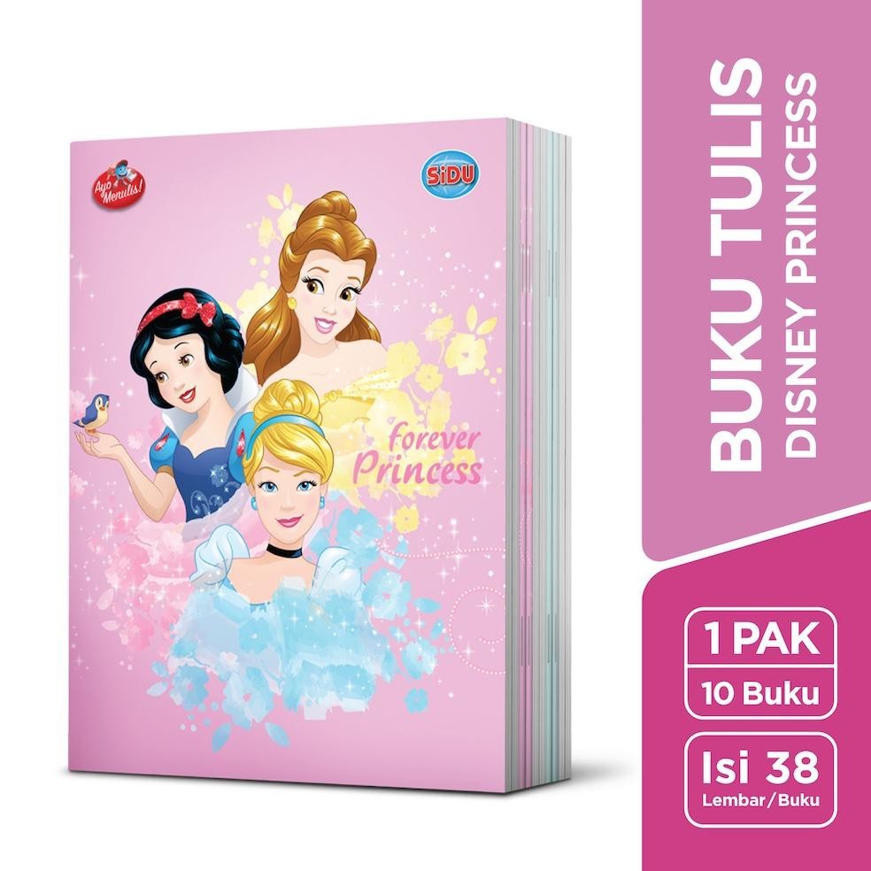 

SIDU BUKU TULIS DISNEY PRINCESS 38 LEMBAR - 10 BUKU 3.3