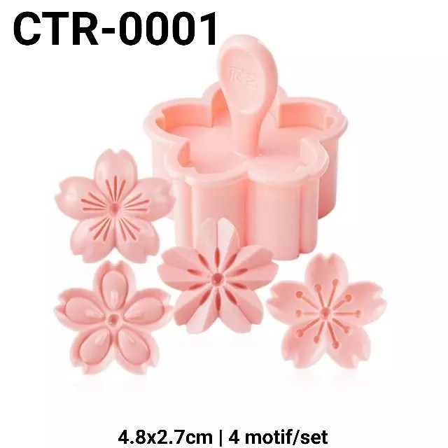 

ZJ374 CTR-0001 Cookie cutter cetakan kue kering cookie kukis bunga sakura GRATIS ONGKIR