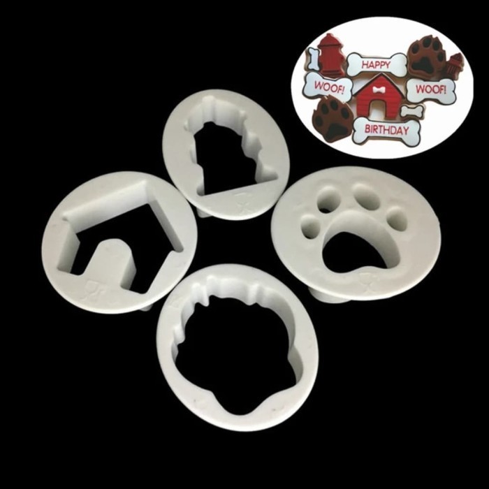 

LB670 Cetakan Kue Rumah Tapak kaki Anjing / Cookie Cutter Dog Paw House BIG SALE