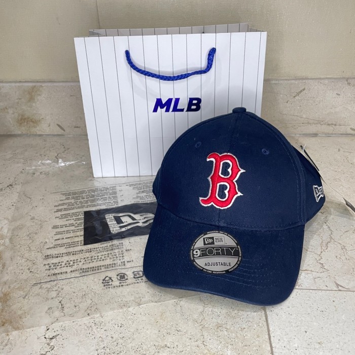 Topi Baseball Mlb Boston Original Navy Caps