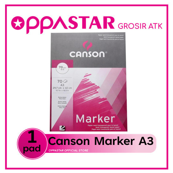 

Canson Marker Layout Pad A3 200297233 - Kertas Gambar Sktesa -Anza Wahda