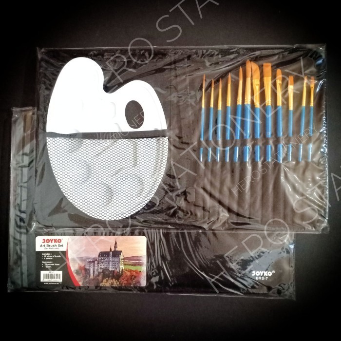 

Set Alat Seni Lukis Kuas Palet Joyko Brs-7 -Anza Wahda
