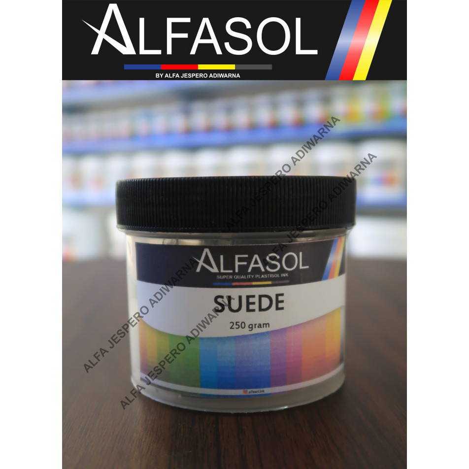 

Alfasol Suede 250 Gram, Tinta Sablon Plastisol -Anza Wahda
