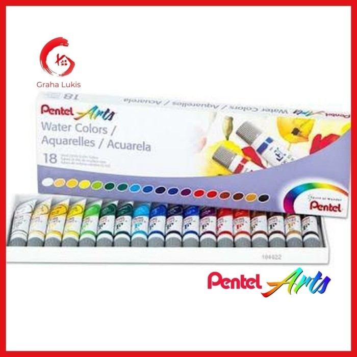 

Pentel Water Colours Set 18 Cat Air Pentel 18 Warna -Anza Wahda