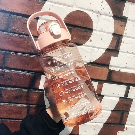 Botol Air Minum Sport 2 Liter Botol Tumbler Minum Aesthetic Viral
