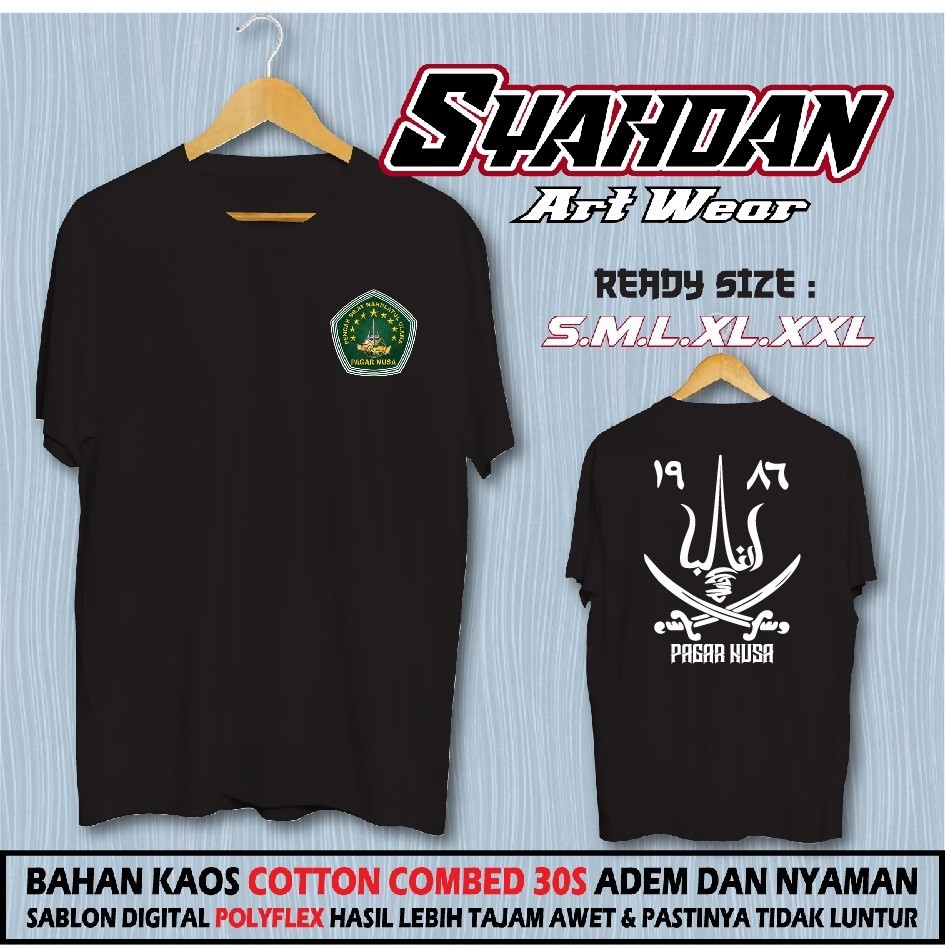 KAOS PAGAR NUSA PEDANG ARAB // KAOS DISTRO PENCAK SILAT INDONESIA // KAOS DISTRO PAGARNUSA // PN 7