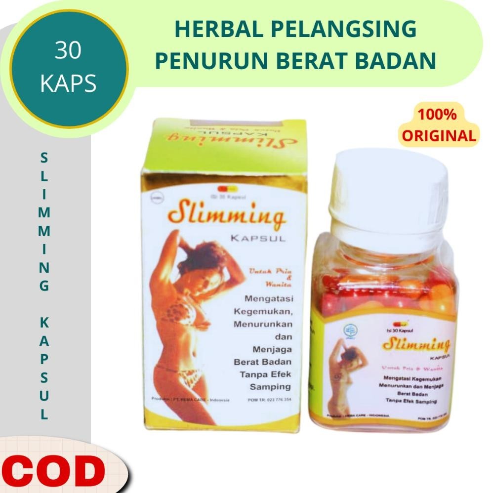 Kapsul Pelangsing Slimming Kapsul Obat Herbal Diet Bpom Original
