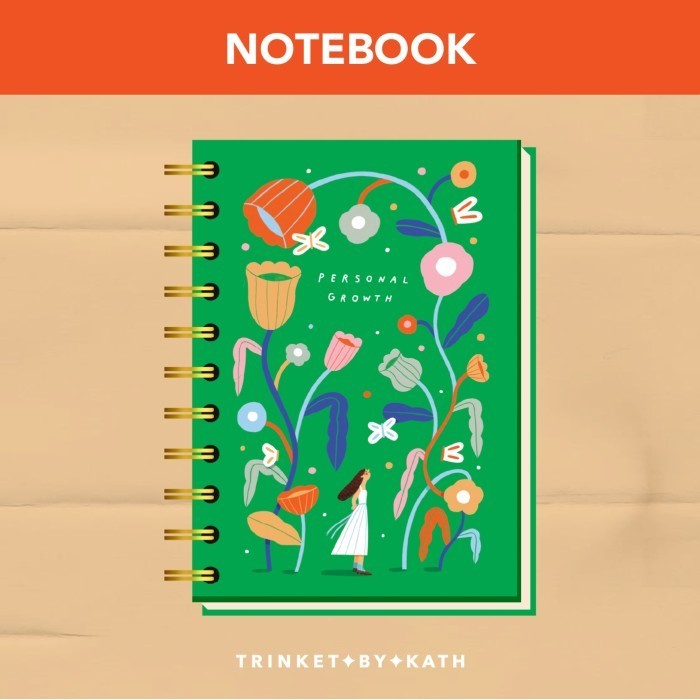 

Notebook Ring Gold / Buku Jurnal Memo Note Sketchbook -Trinket By Kath