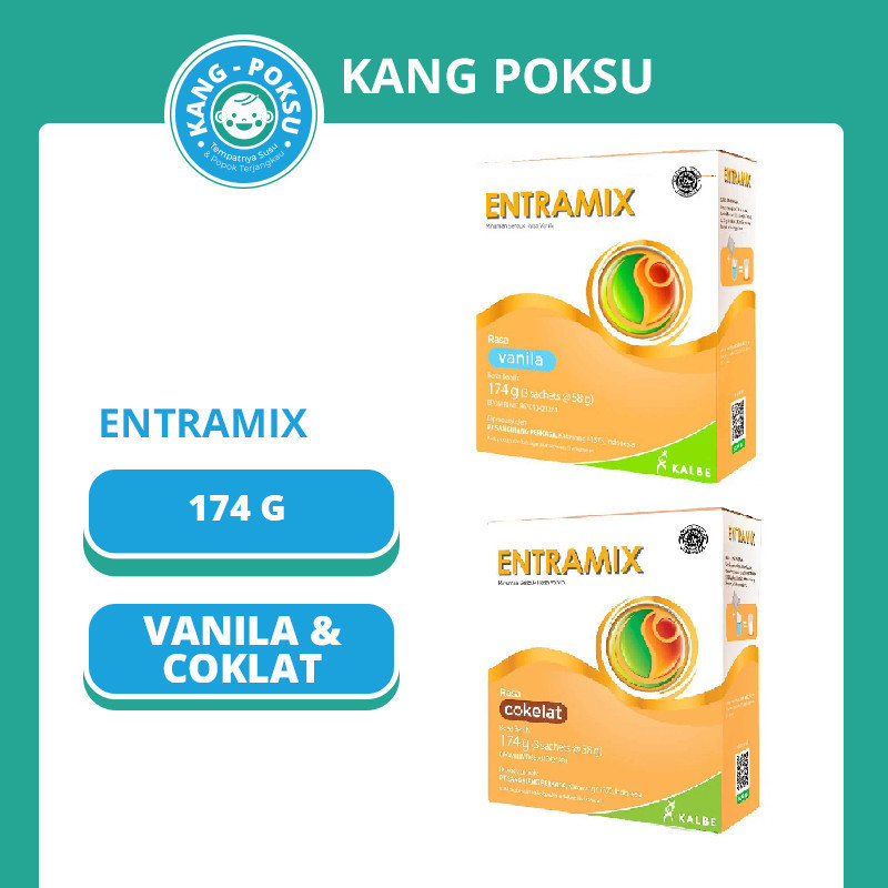 

ENTRAMIX VANILA COKLAT 174 g - NUTRISI LENGKAP DEWASA SUSU KESEHATAN MURAH FORMULA SSKD KPS