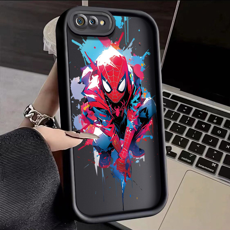 Casing Hp Realme C2 Realme C2s OPPO A1K Case Casing HP Marvel Spider Man pola Softcase ponsel Kesing