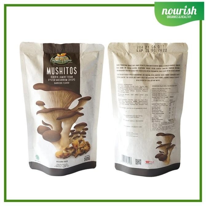 

BIG SALE BIONIC FARM, OYSTER MUSHROOM CHIPS BBQ 50GR !!!!!