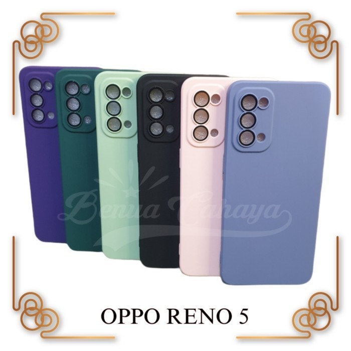 PRM CASE OPPO RENO 5 / RENO 5F -NEW CASE MACARON PLUS LENSA PROTECTION