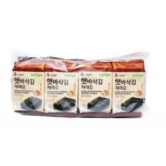 

Korean 8X Seasoned Roasted Seaweed Rumput Laut Korea Bibigo N